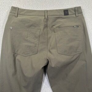Vuori V430 Meta Pants Mens 32 (33x31) Olive Green Performance 5-Pocket Techwear